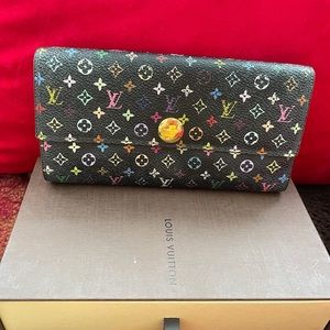 Louis Vuitton multi color Sarah wallet